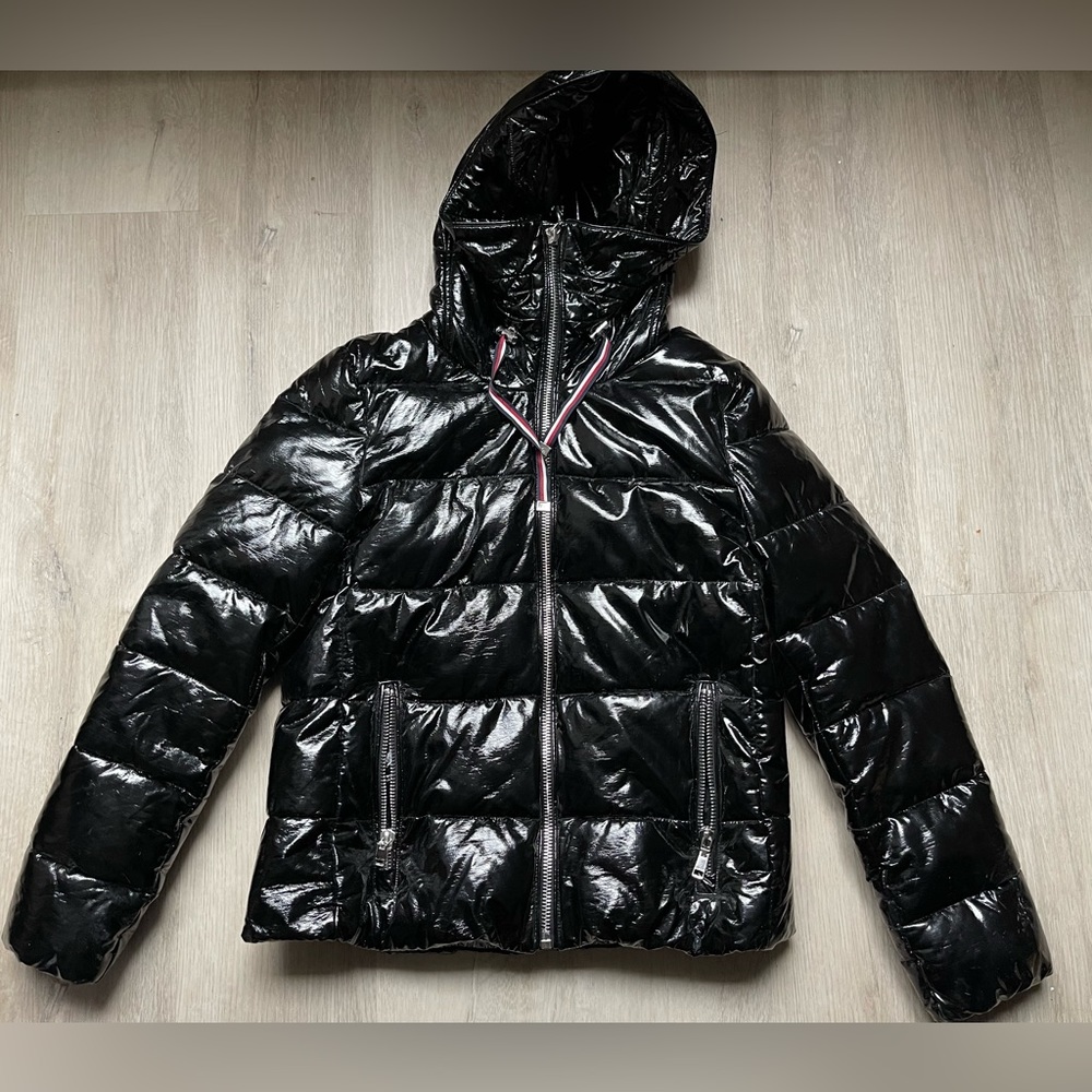 Tommy Hilfiger High Shiny Puffer Coat